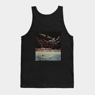 Outer Beach - Space Aesthetic, Retro Futurism, Sci Fi Tank Top